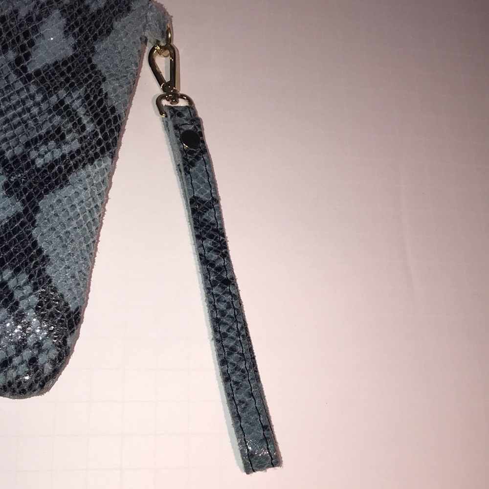 Laura Dimaggio Python Pattern Clutch Wristlet - image 4